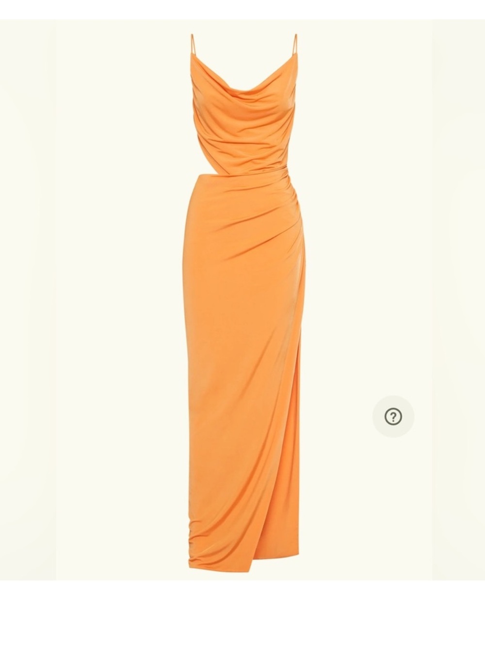 NWT Meshki Jemma Orange Sherbert Stretch Dress Cut Out Maxi Dress - Picture 4 of 7